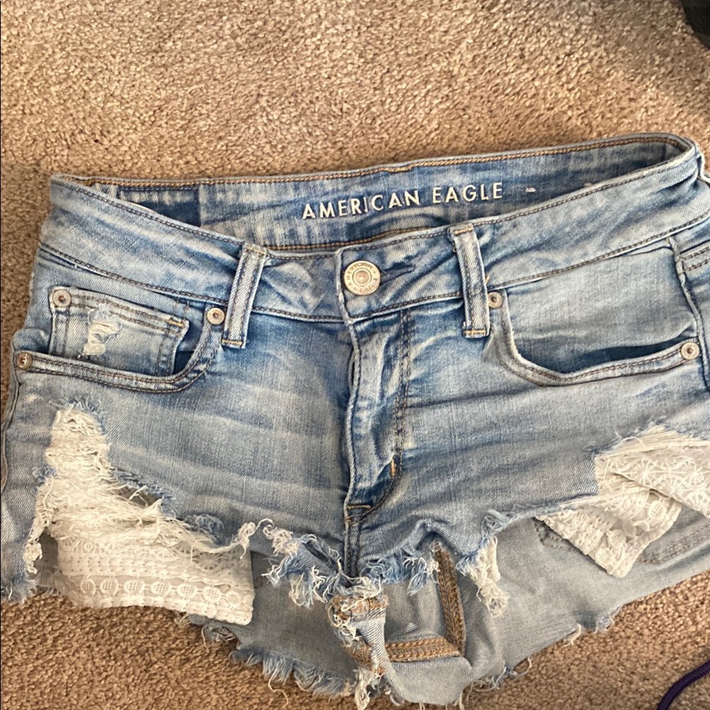 American Eagle Outfitters Women's Blue Denim Shorts